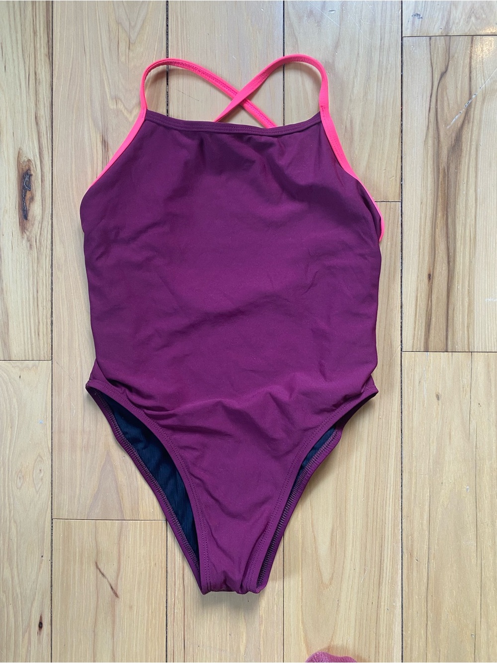 JOLYN SCOTTY One-Piece Swimsuit with Pink Straps